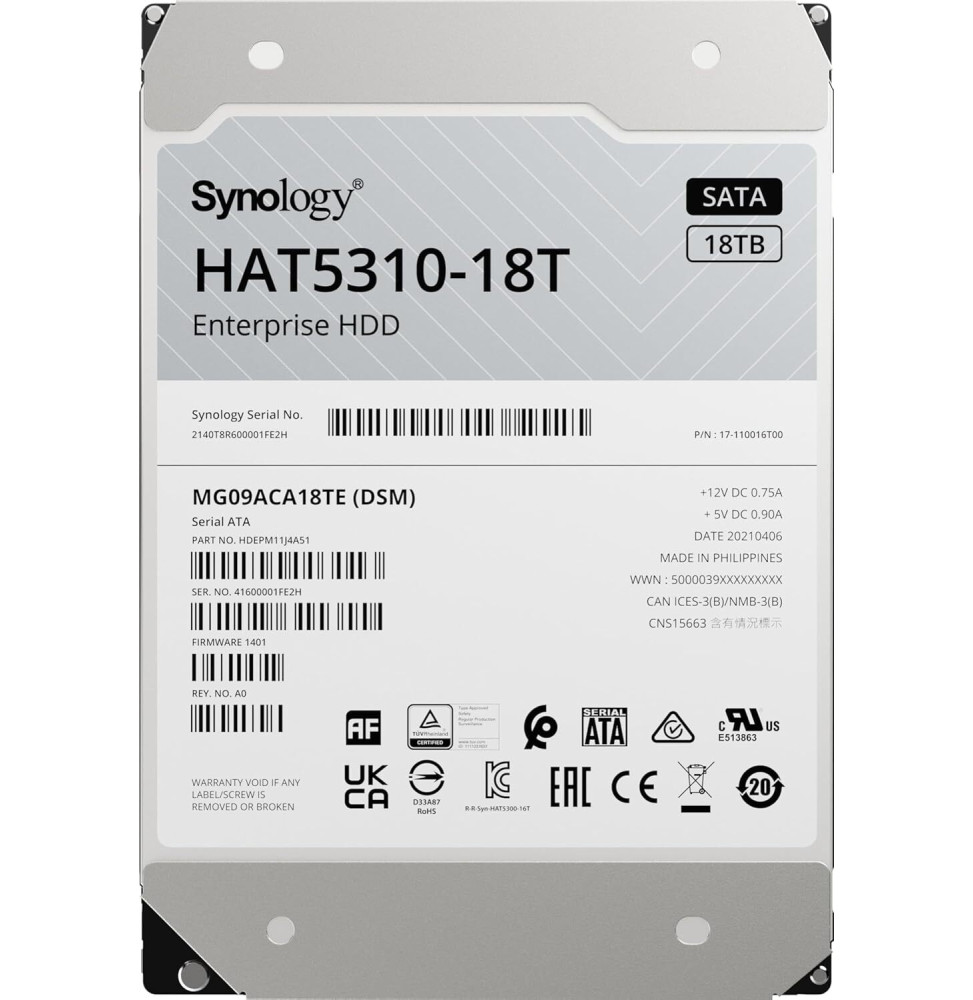 disque-dur-interne-synology-hat5300-sata-3-5-serie-enterprise-hdd-18-to-pour-nas-hat5310-18t