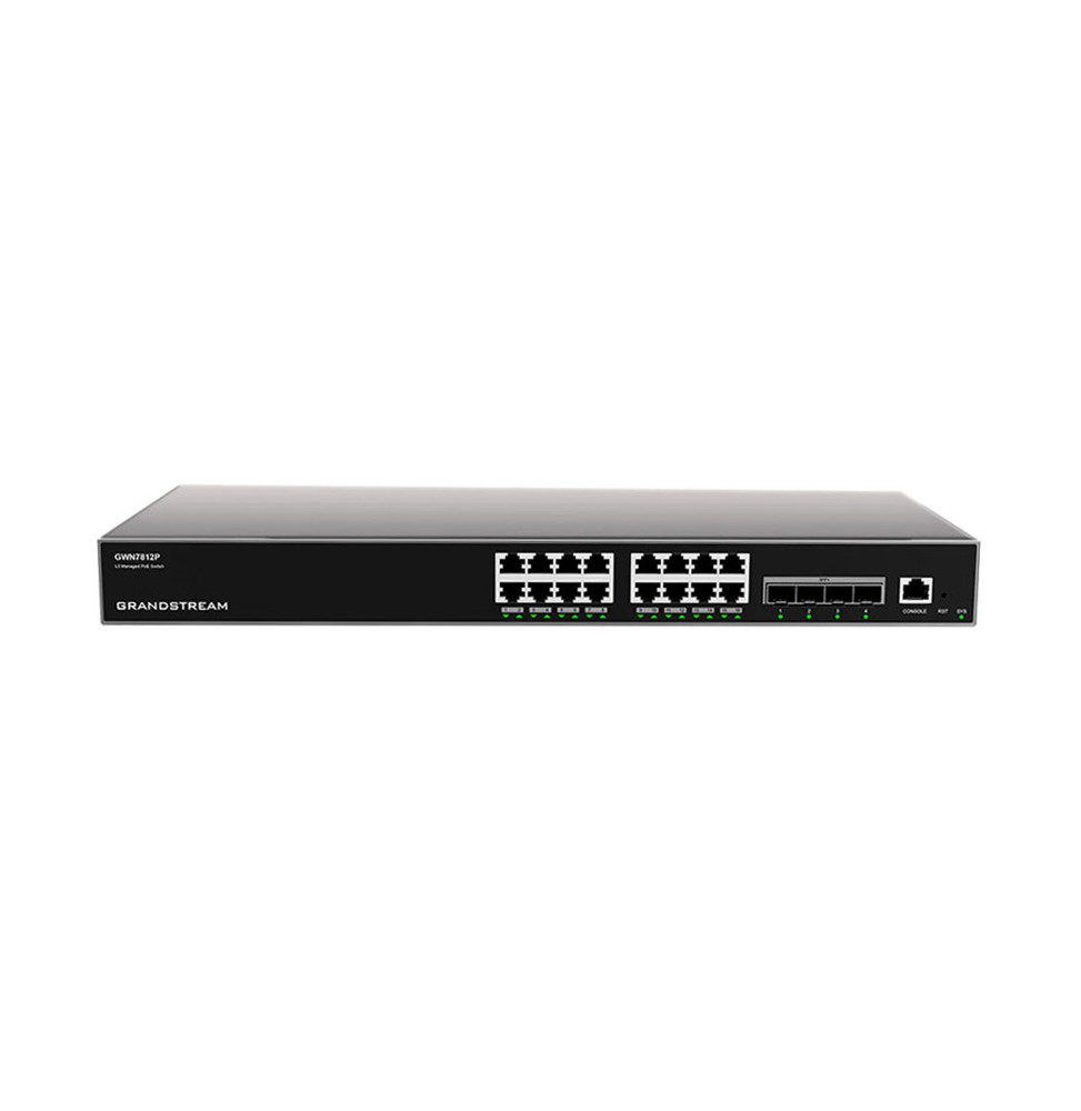 switch-administrable-niveau-3-grandstream-gwn7812p-16-ports-gigabit-4-ports-sfp-10-go