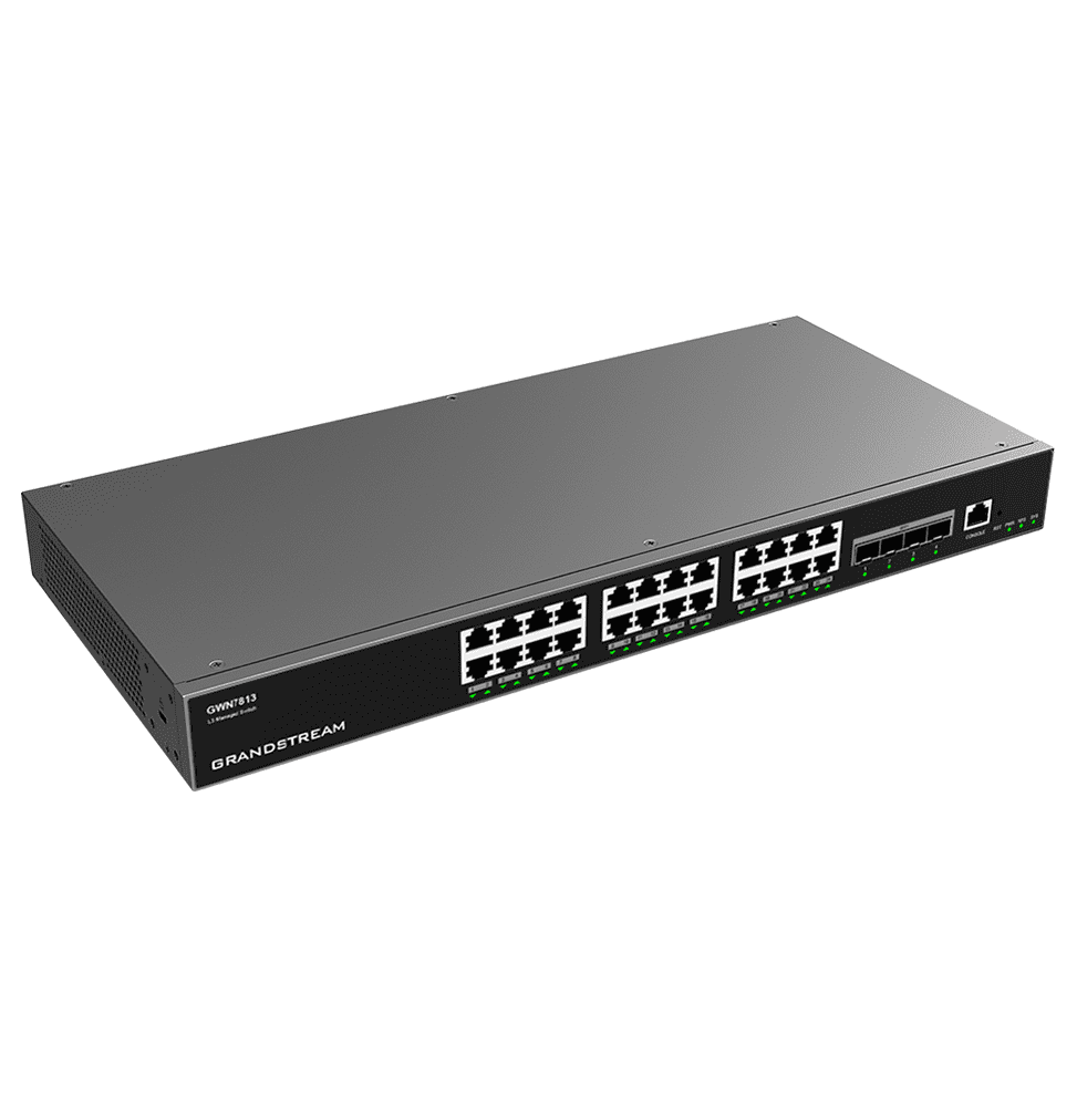 switch-administrable-niveau-3-grandstream-gwn7813-24-ports-gigabit-4-ports-sfp