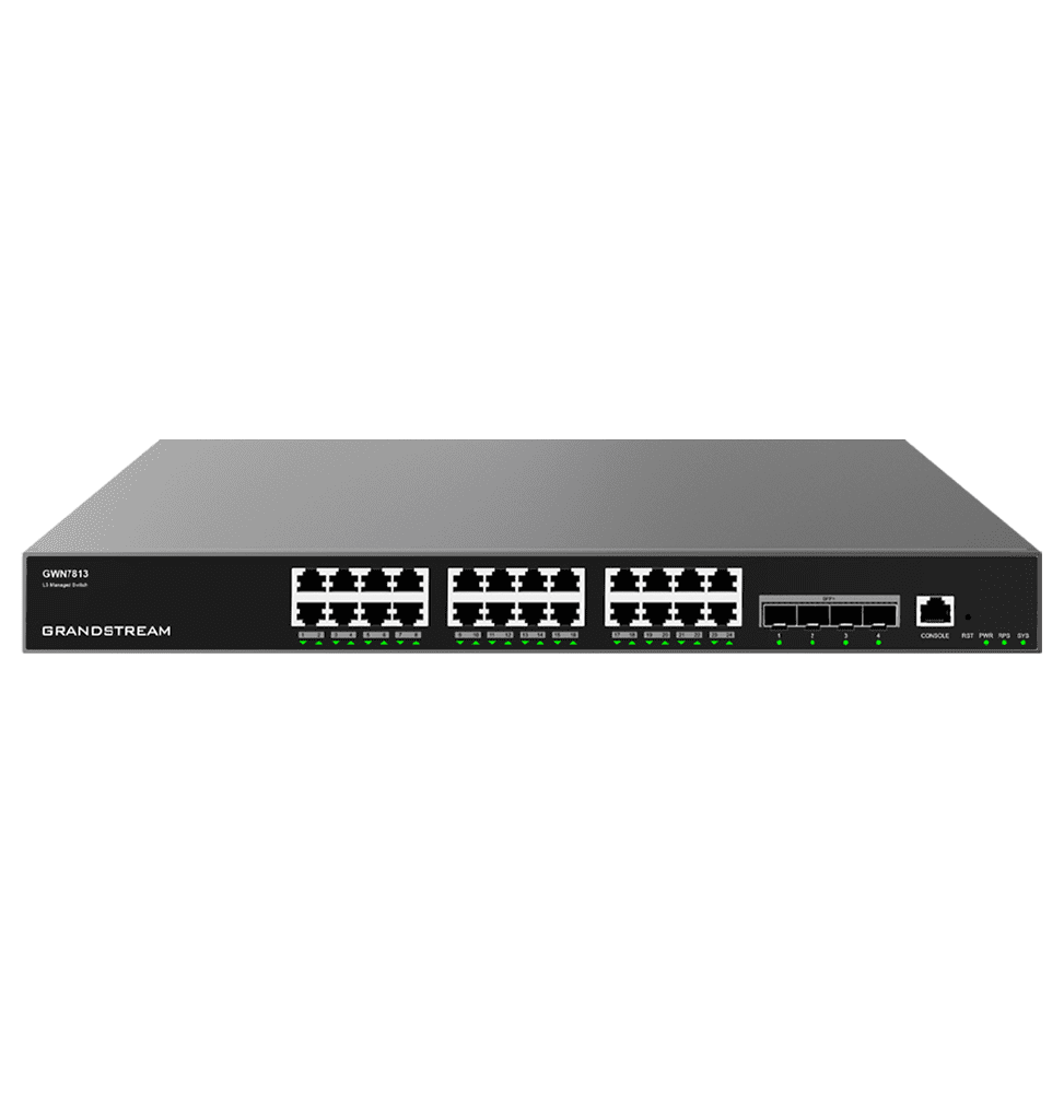 switch-administrable-niveau-3-grandstream-gwn7813-24-ports-gigabit-4-ports-sfp