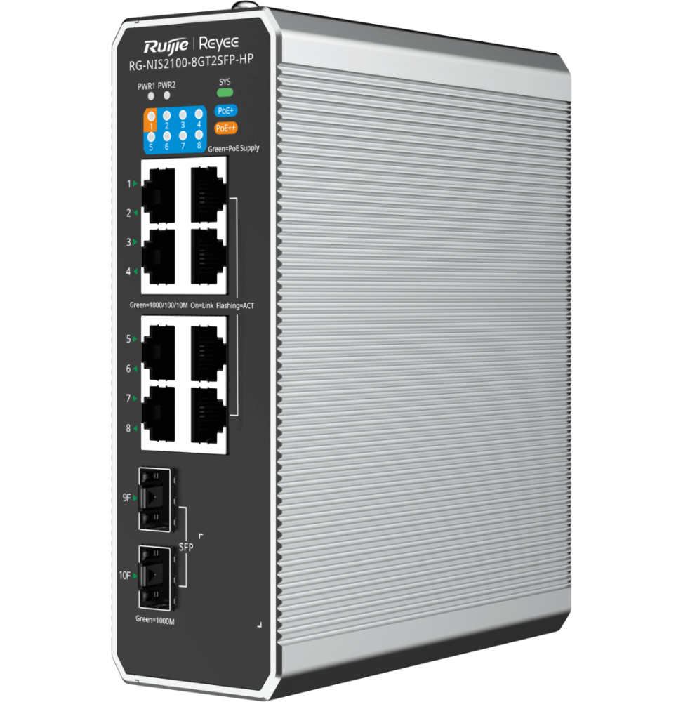 switch-industriel-l2-gere-dans-le-cloud-reyee-nis2100-8gt2sfp-hp-10-ports-1-port-poe-7-ports-poe-2-ports-uplink-sfp