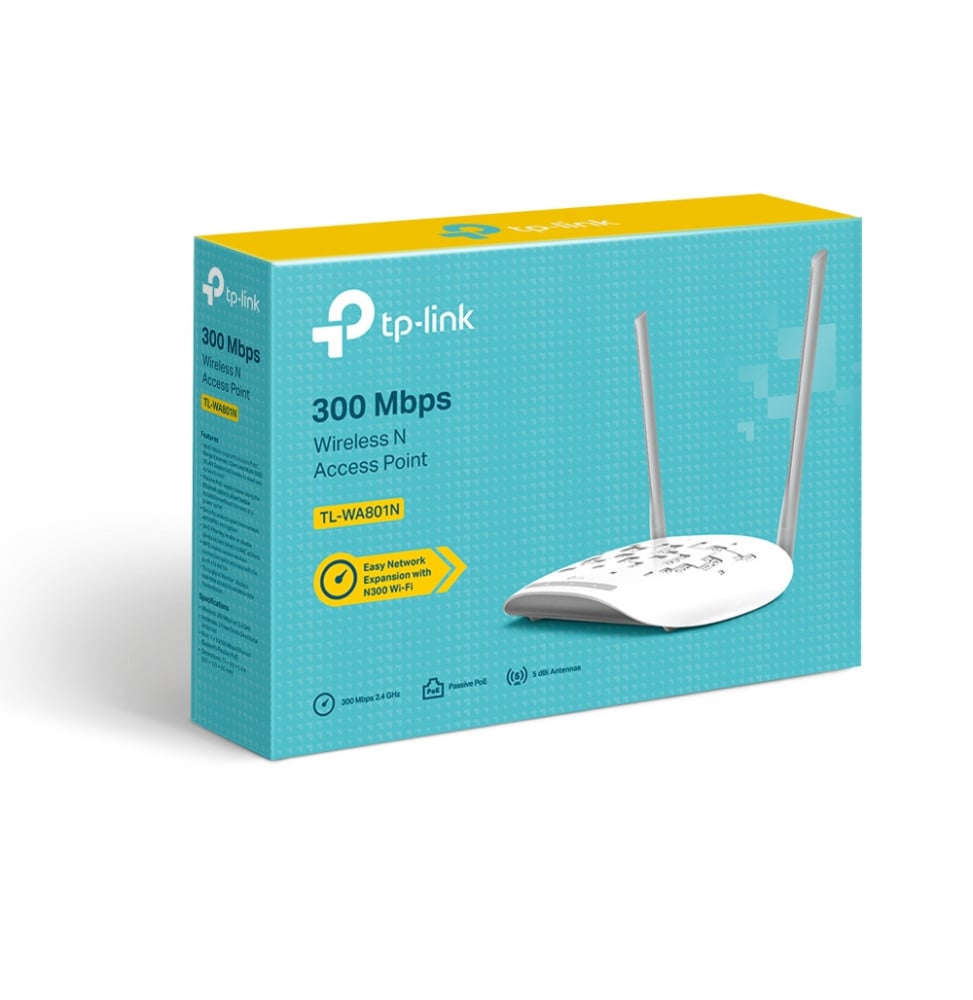 tp-link-tl-wa801n-point-d-acces-reseaux-locaux-sans-fil-300-mbit-s-blanc-connexion-ethernet-supportant-l-alimentation-via-ce